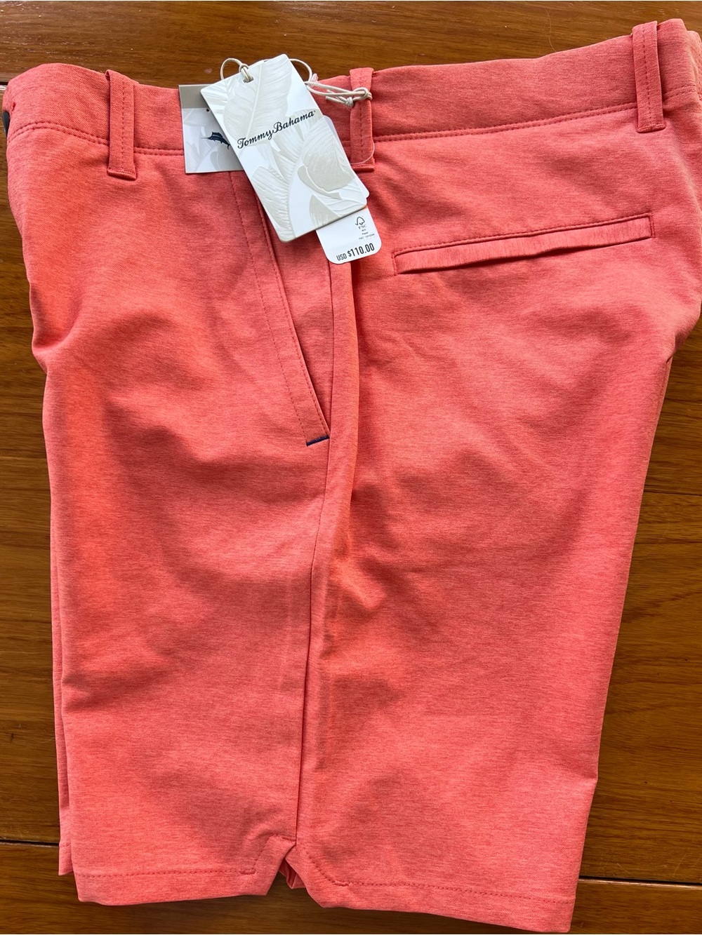 Tommy Bahama Men’s On Par Golf Shorts SZ 36 X 8 Mango Tango NWT $110